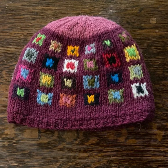 Colorful Knit Wool Hat - Picture 2 of 6